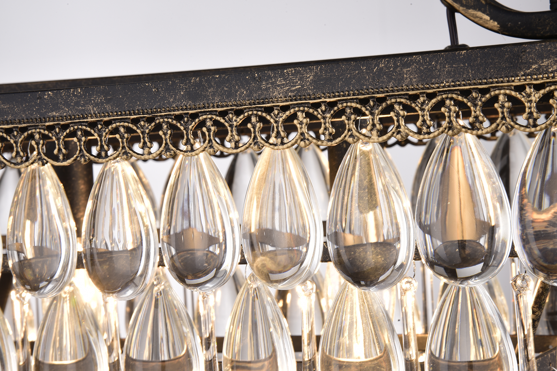 bronze crystal dining room chandelier