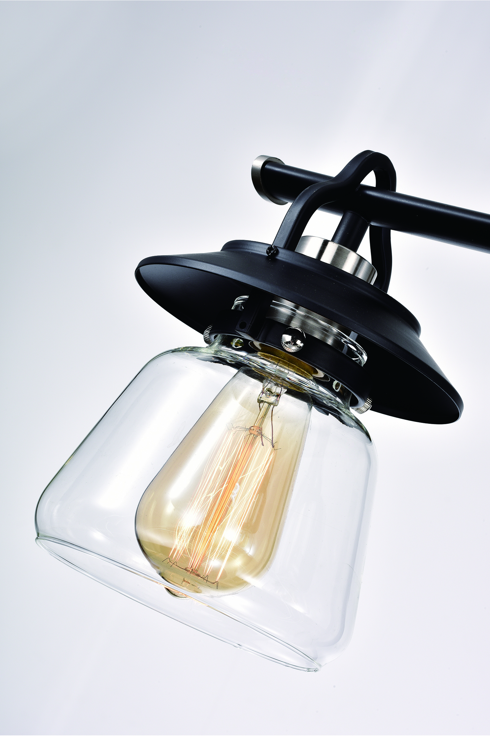 5-Light Black and Brushed Nickel Kitchen Island Pendant – Edvivi Lighting